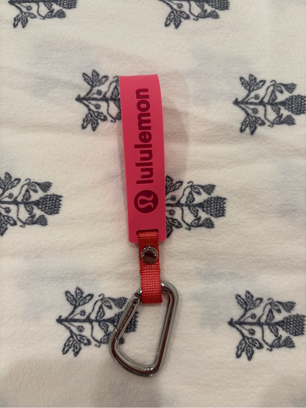 Lululemon Silicone Keychain